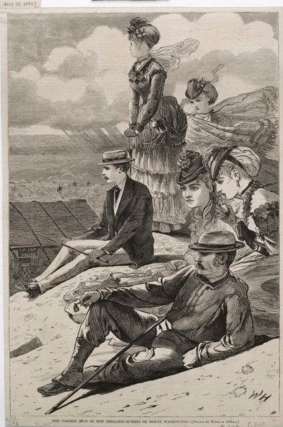 Der kühlste Ort in Neuengland - Gipfel des Mount Washington von Winslow Homer