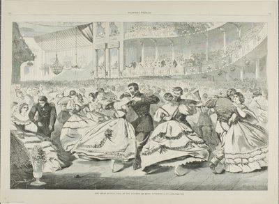 Der große russische Ball an der Musikakademie, 5. November 1863 von Winslow Homer