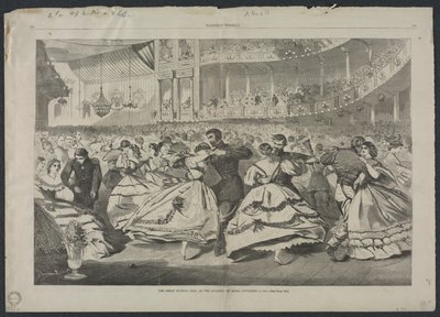 Der große russische Ball an der Musikakademie, 5. November 1863, 1863 von Winslow Homer