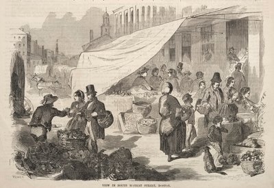 Ansicht der South Market Street, Boston von Winslow Homer