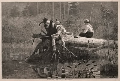 Warten auf einen Biss von Winslow Homer