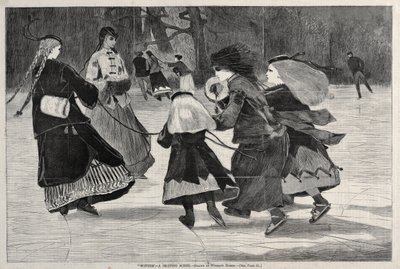 "Winter" - Eine Eislaufszene von Winslow Homer