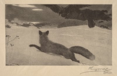Winter, die Fuchsjagd von Winslow Homer