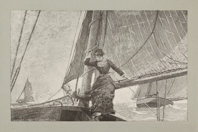 Mädchen beim Segeln von Winslow Homer