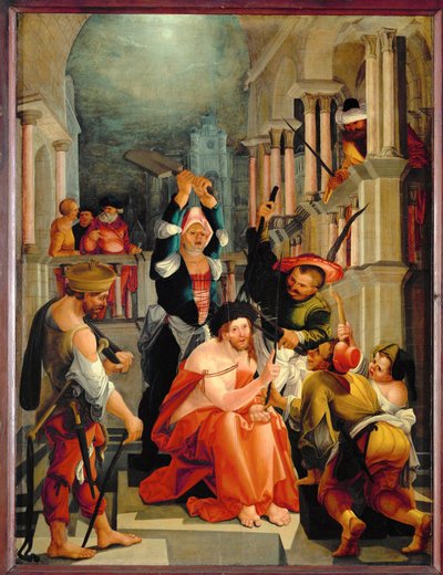 Christus mit der Dornenkrone gekrönt von Wolf Huber