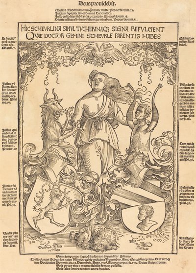 Wappen der Familien Scheurl und Tucher von Wolf Traut