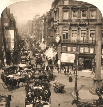 Fleet Street, London, 1896 von Works and Sun Sculpture Studios