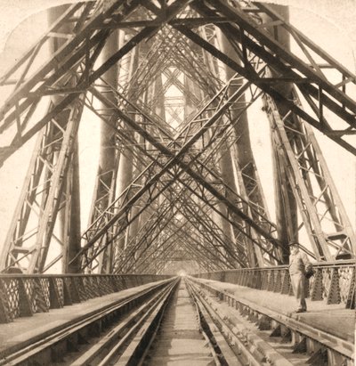 Die große Forth-Brücke, Schottland, 1896 von Works and Sun Sculpture Studios