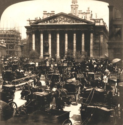 Die Royal Exchange, London, 1896 von Works and Sun Sculpture Studios