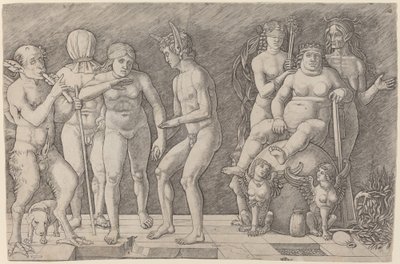 Virtus Combusta: Eine Allegorie der Tugend von Workshop of Andrea Mantegna
