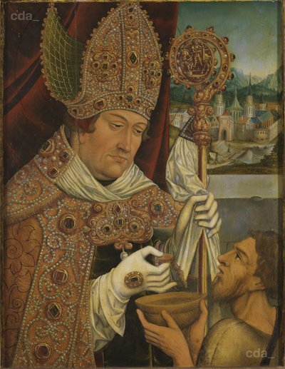 Kardinal Albrecht von Brandenburg als St. Martin von workshop of Lucas Cranach the Elder