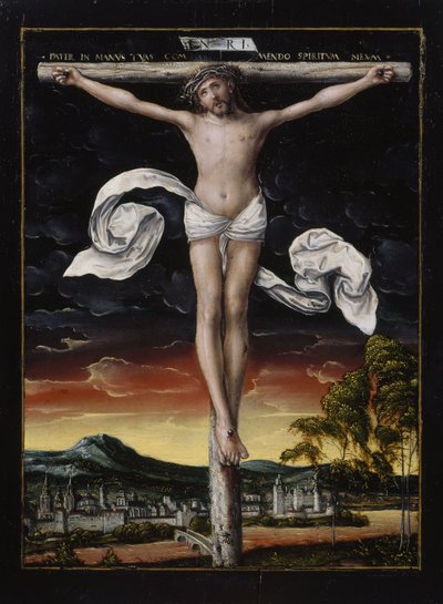 Christus am Kreuz von workshop of Lucas Cranach the Elder