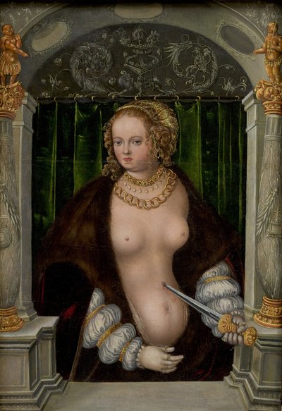 Der Selbstmord der Lucretia von workshop of Lucas Cranach the Elder