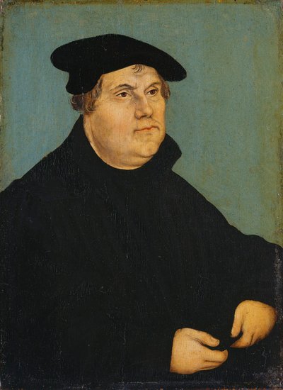 Bildnis Martin Luthers von workshop of Lucas Cranach the Elder