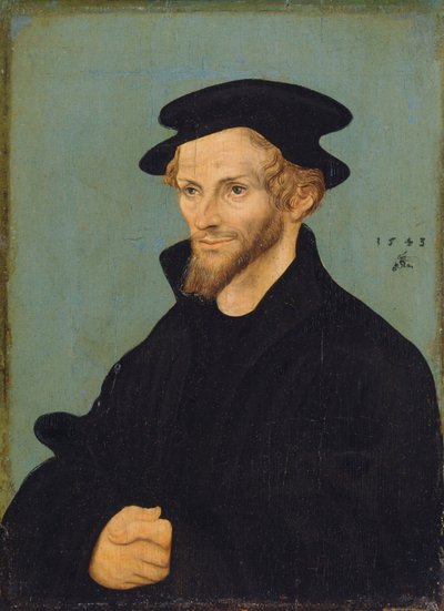 Bildnis Philipp Melanchthons von workshop of Lucas Cranach the Elder
