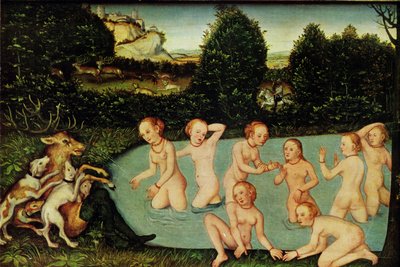 Diana und Aktäon von workshop of Lucas Cranach the Elder