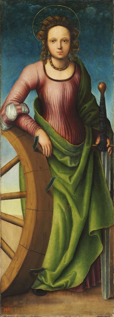 Die Hl. Katharina von Alexandria von workshop of Lucas Cranach the Elder