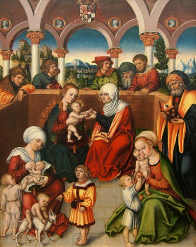 Die Heilige Sippe von workshop of Lucas Cranach the Elder
