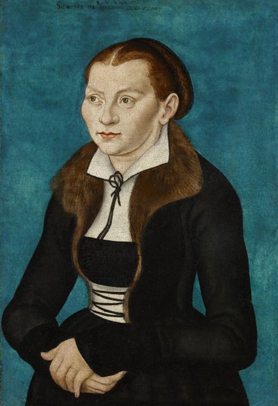 Katharina von Bora als Halbfigur nach links von workshop of Lucas Cranach the Elder