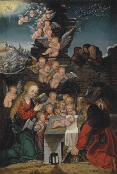 Geburt Christi von workshop of Lucas Cranach the Elder