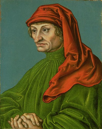 Porträt von Rudolph Agricola von workshop of Lucas Cranach the Elder