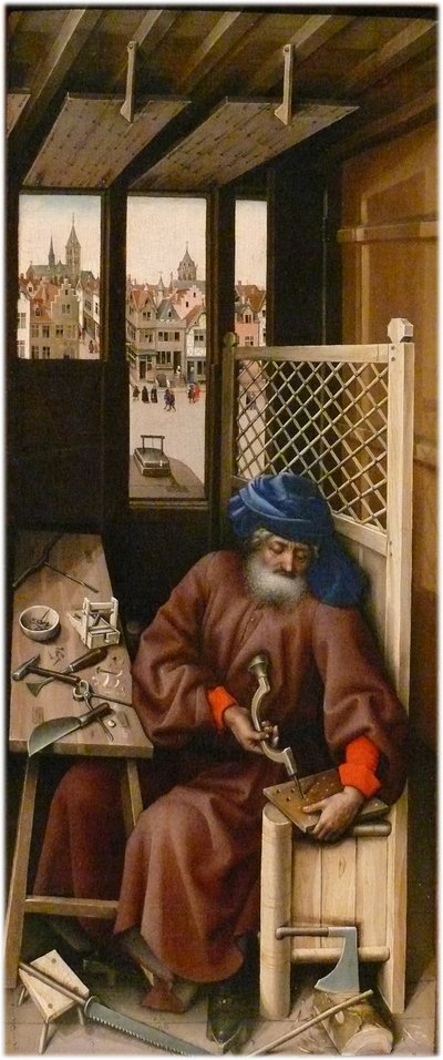 Verkündigung (Mérode-Triptychon) von Workshop of Robert Campin