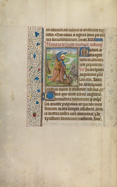 Heiliger Michael und der Drache von Workshop of Willem Vrelant