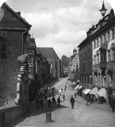 Die Fleischbrücke, Nürnberg, Deutschland, um 1900 von Wurthle and Sons