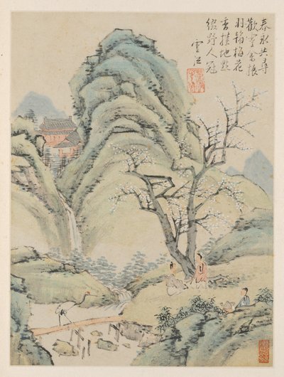 Album der saisonalen Landschaften, Blatt A von Xiao Yuncong