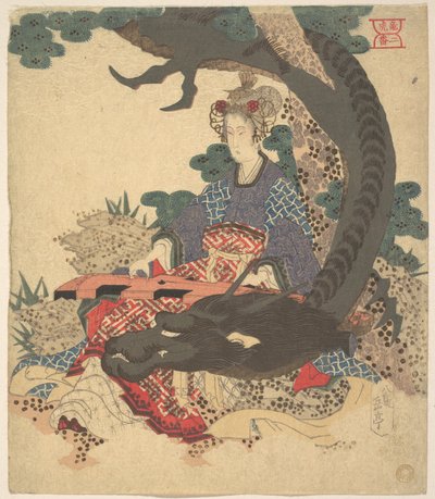 Benzaiten und der Drache von Yashima Gakutei