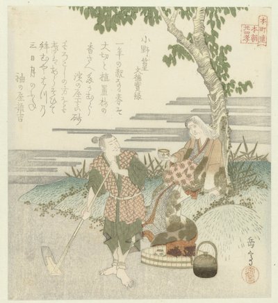 Vierundzwanzig japanische Beispiele kindlicher Pietät für den Honchōren von Yashima Gakutei