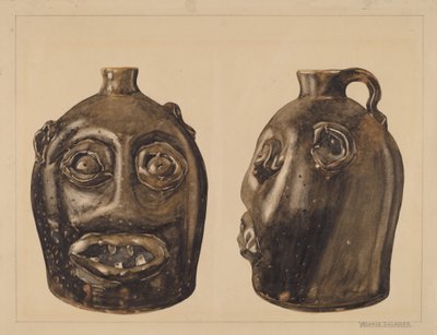 Grotesker Krug, um 1936 von Yolande Delasser