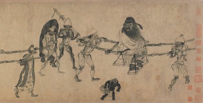 Zhong Kui reist von Yuan Dynasty Chinese School