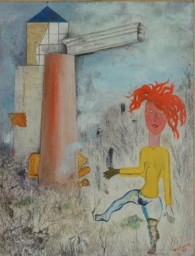 Mädchen mit den roten Haaren von Yves Tanguy