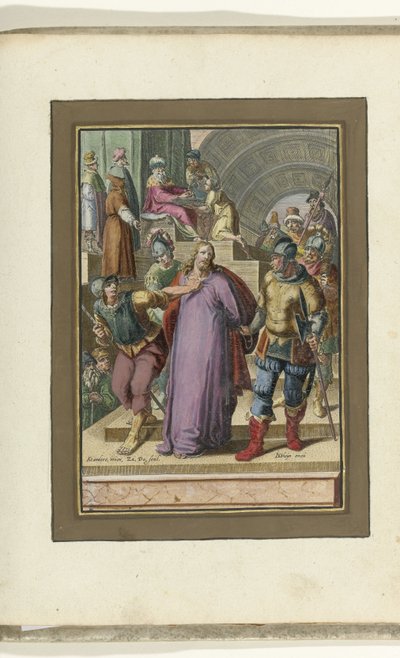 Christus weggeführt vor Pilatus von Zacharias Dolendo