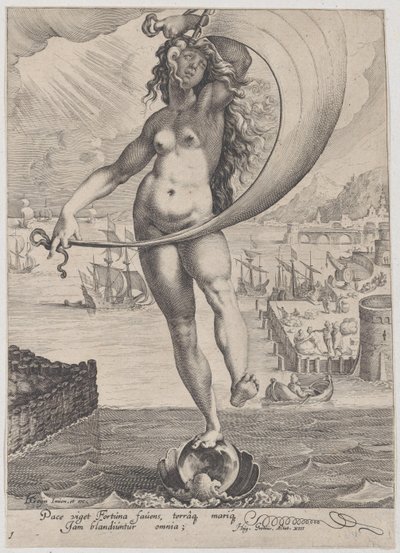 Fortuna, aus Tugenden und Laster, 1596-97 von Zacharias Dolendo
