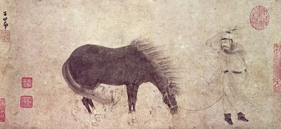 Pferd und Stallbursche im Winter von Zhao Mengfu Chao Meng Fu or