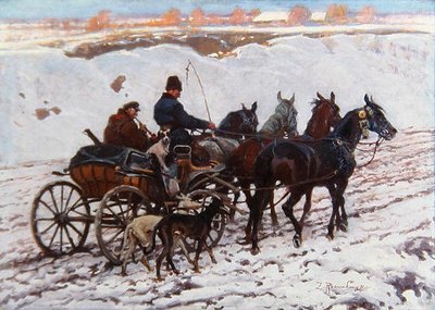 Pferdekutsche von Zygmunt Rozwadowski