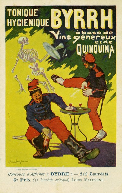 Byrrh Tonique Hygenique gegen Absinth, ca. 1903 von Frederick (attr. to) Barnard