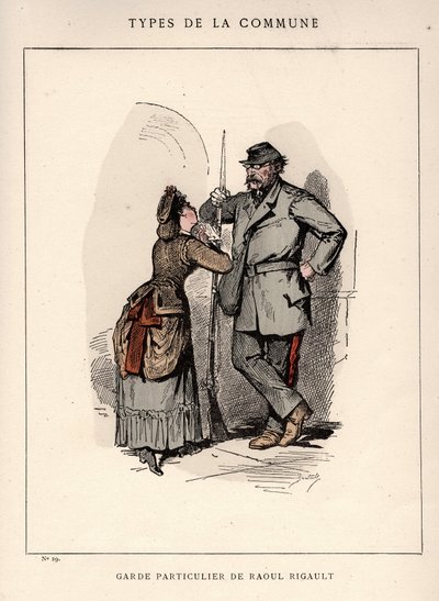 Kommune von Paris: Anzug von GARDE PARTICULAR DE RAOUL RIGAULT (29) in „Les Communeux“ von Frederick (attr. to) Barnard