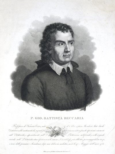 Giambatista Beccaria, italienischer Geistlicher und Wissenschaftler von Frederick (attr. to) Barnard