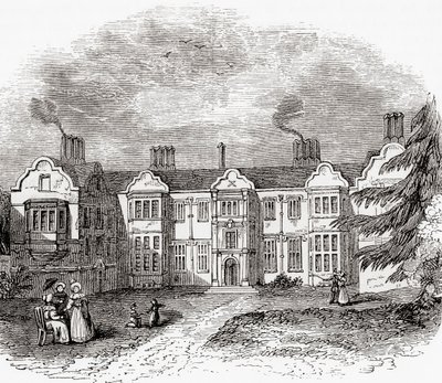 Ladye Place, Hurley, Berkshire, England, Anfang des 19. Jahrhunderts von . .