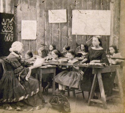 Mathematikunterricht, ca. 1890 von Frederick (attr. to) Barnard