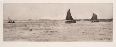 Auf Breydon Water, Seefog zieht auf von Frederick (attr. to) Barnard