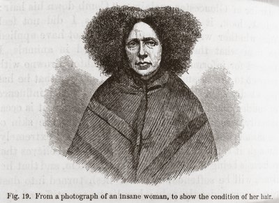 Psychiatrie - Wahnsinnige Frau von Frederick (attr. to) Barnard