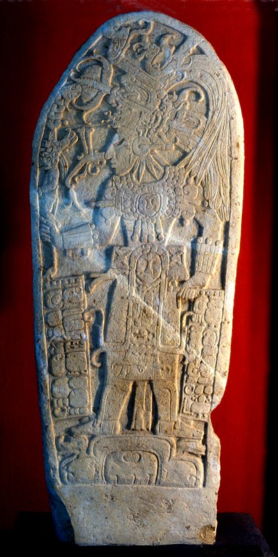 Stele 4 aus Machaquila, Peten, Guatemala, Spätklassische Periode, 6. Mai 820 n. Chr. von Hippolyte Lalaise Devéria
