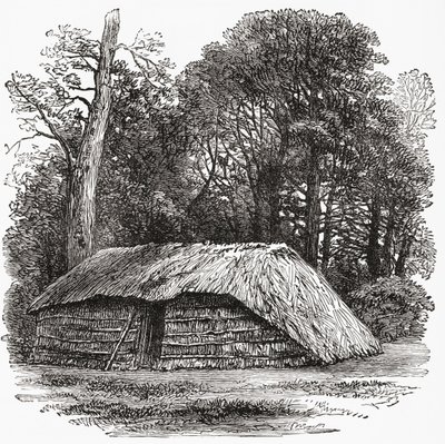 Die Hütte, in der Sir David Livingstone am 1. Mai 1873 starb von . .