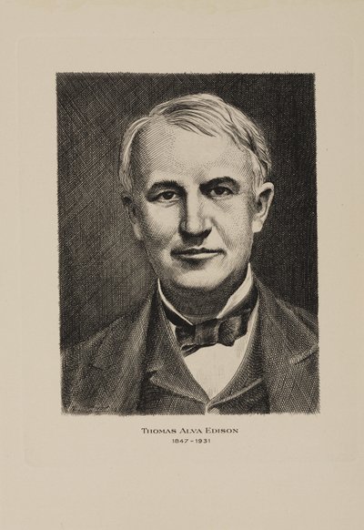 Thomas Alva Edison, amerikanischer Erfinder, frühes 20. Jahrhundert von Frederick (attr. to) Barnard