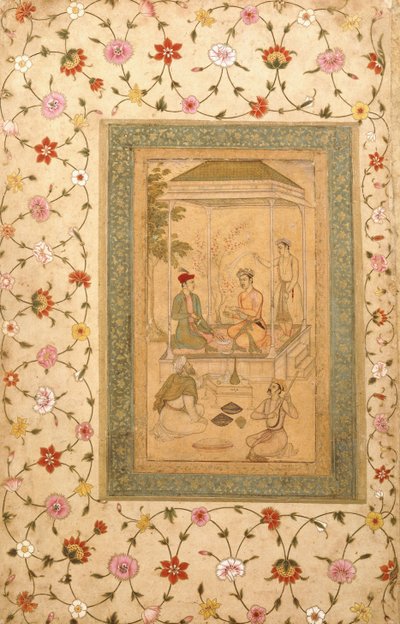 Akbars Söhne Sultan Daniyal und Sultan Murad von   Manohar