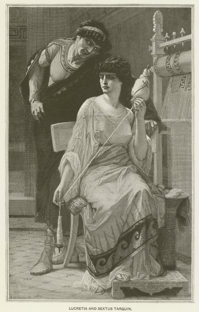 Lucretia und Sextus Tarquinius von after Alexandre Cabanel